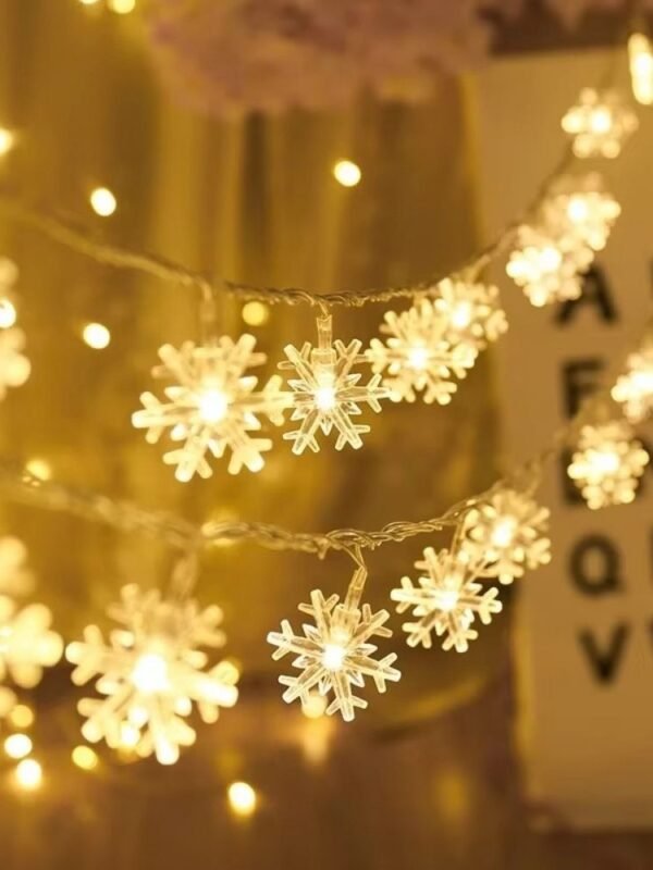Guirlande Lumineuse Flocons Blancs