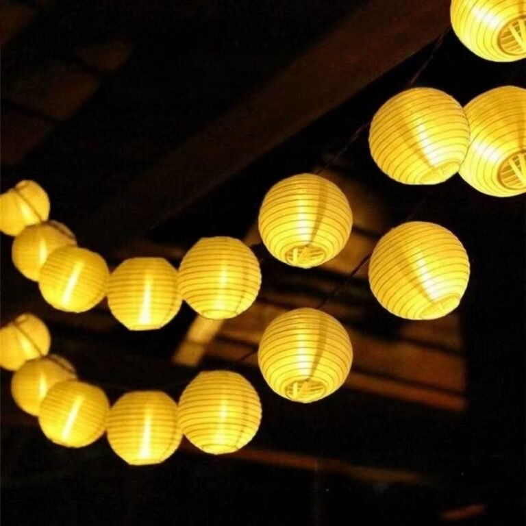 Guirlande Lumineuse Lanternes Jaunes 1