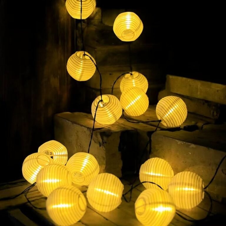 Guirlande Lumineuse Lanternes Jaunes 2