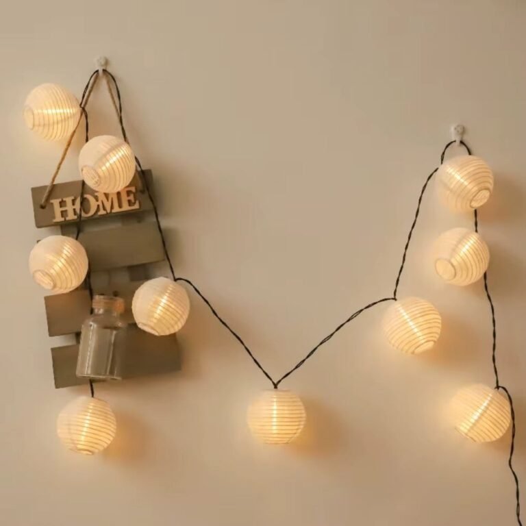 Guirlande Lumineuse Lanternes Jaunes 3