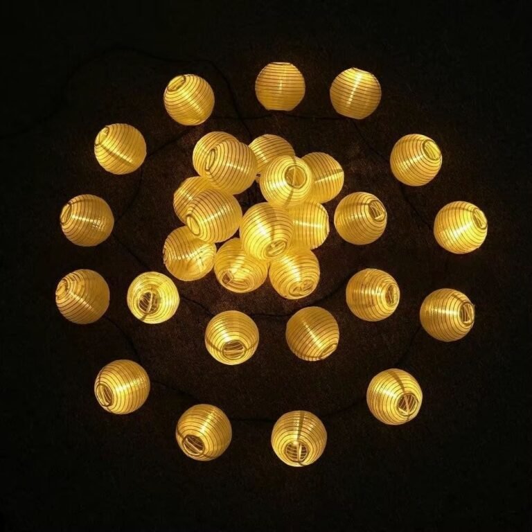 Guirlande Lumineuse Lanternes Jaunes 4