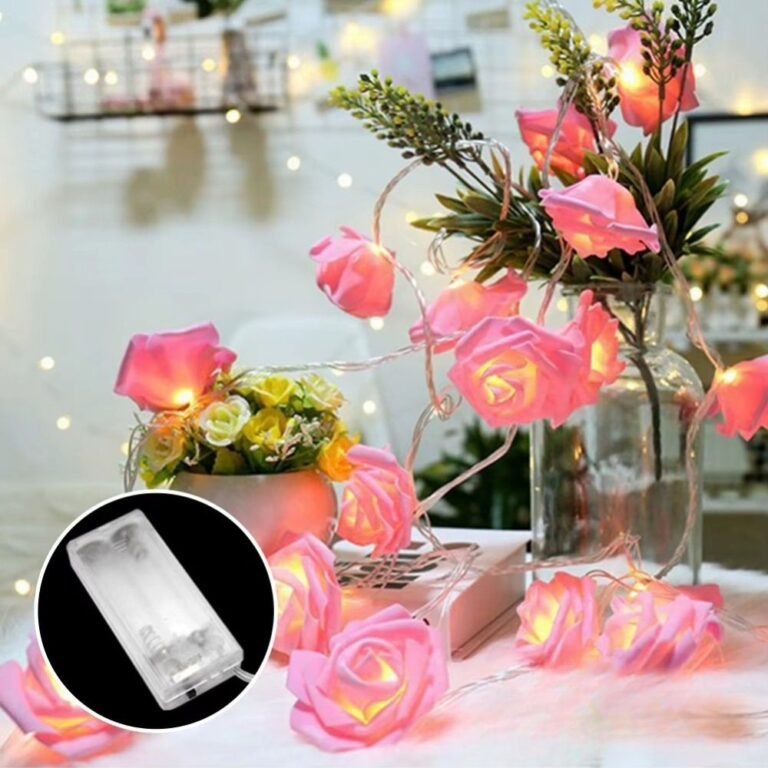 Guirlande Lumineuse Motif Roses Roses 2
