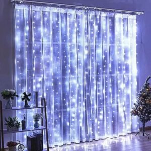 Guirlande Lumineuse Rideau Blanc Led 2