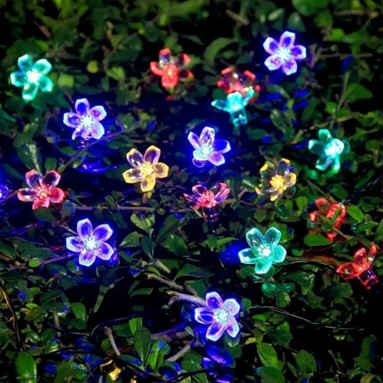 Guirlande Lumineuses Motif Fleurs Multicolores 2