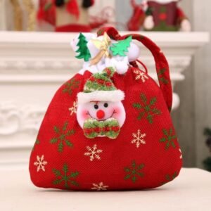 Hotte En Tissu Sac Bonhomme De Neige