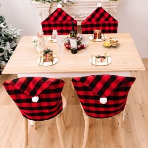 Housse De Chaise Noel Motif Bucheron