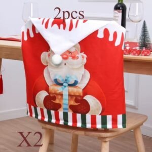 Housse De Chaise Noel Papa Noel 1
