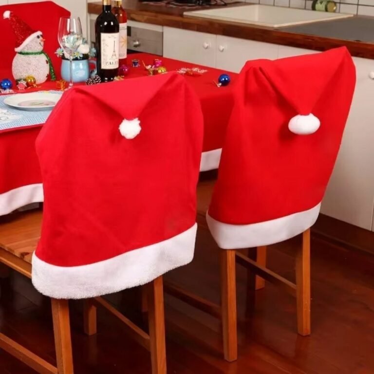 Housse De Chaise Noel Rouge 1