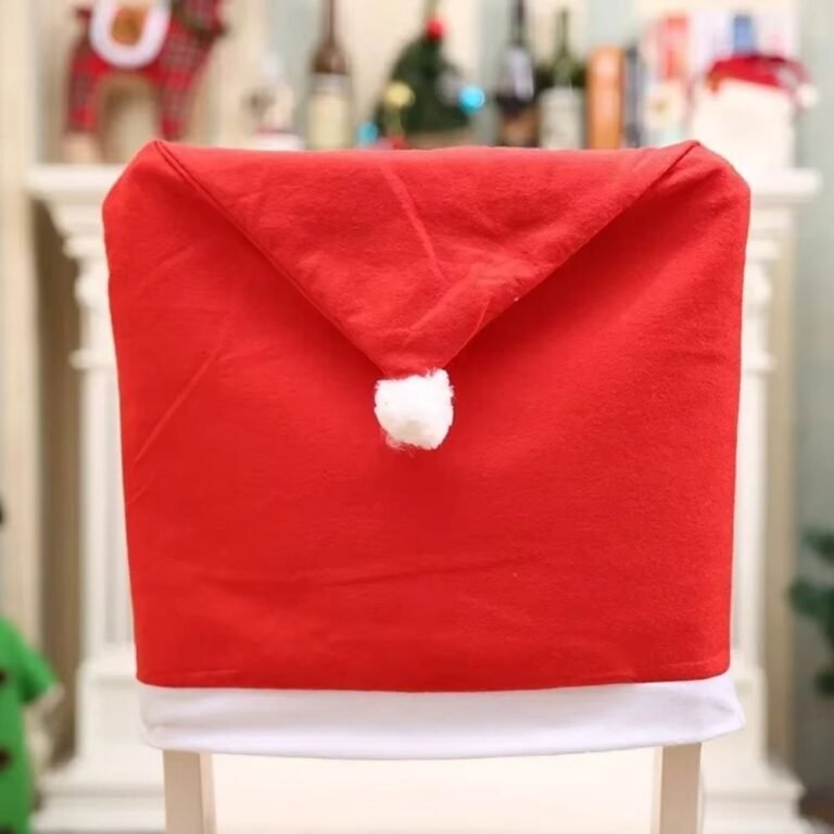 Housse De Chaise Noel Rouge 2