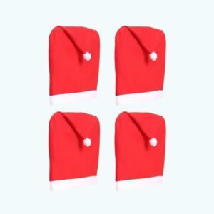 Housse De Chaise Noel Rouge 4