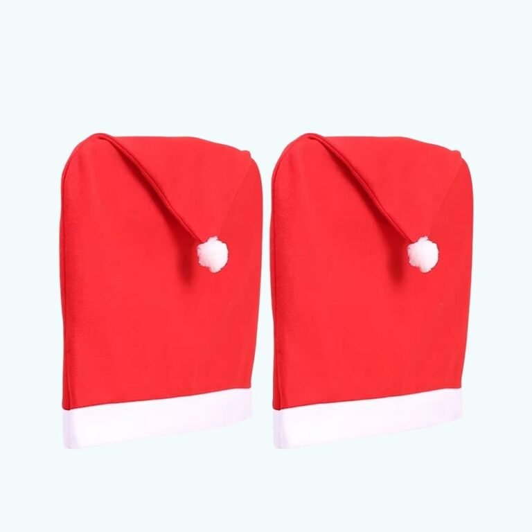 Housse De Chaise Noel Rouge 5