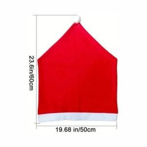 Housse De Chaise Noel Rouge 6