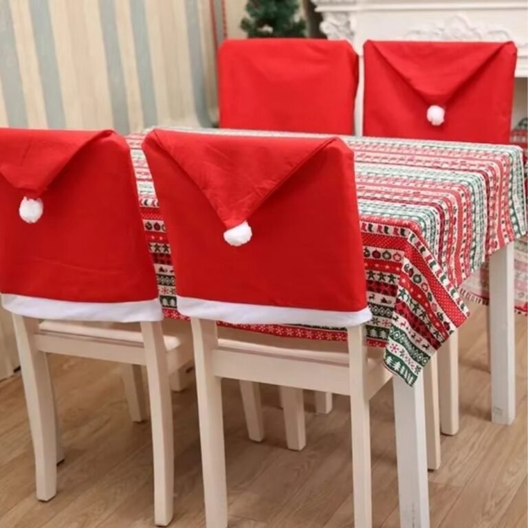 Housse De Chaise Noel Rouge