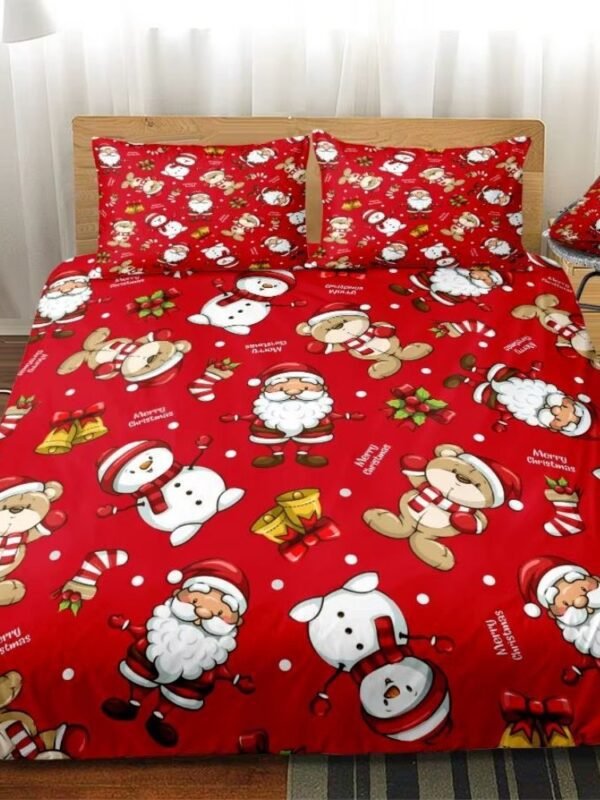 Housse De Couette De Noel Rouge 1