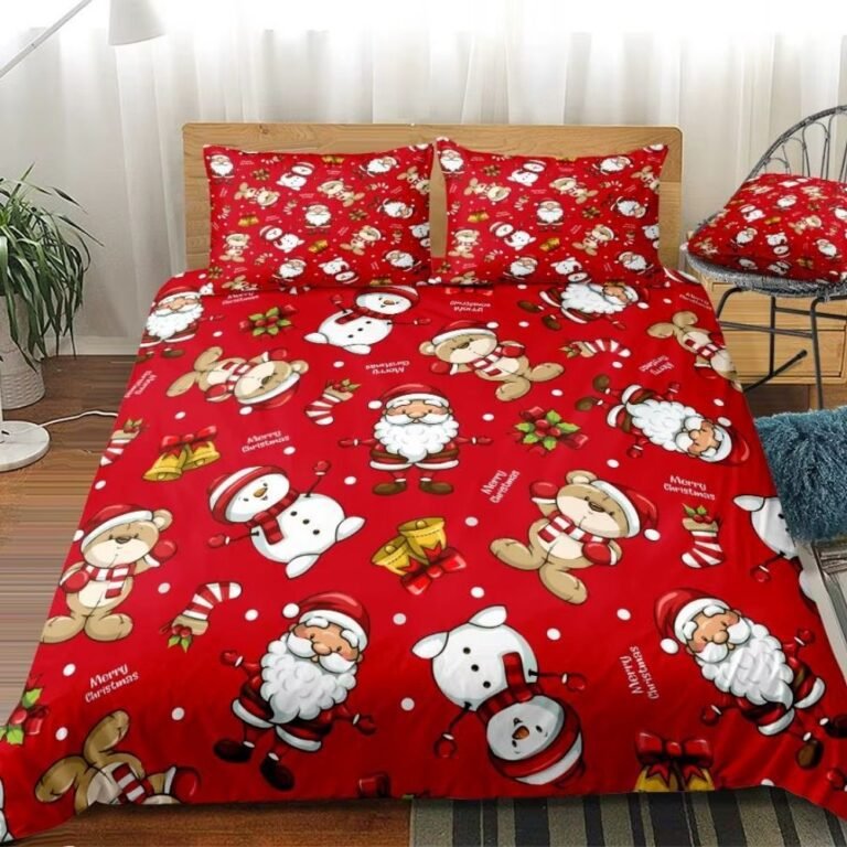 Housse De Couette De Noel Rouge 1