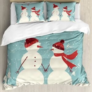 Housse De Couette Noel Bonhomme De Neige 1