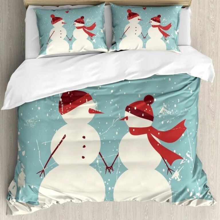 Housse De Couette Noel Bonhomme De Neige 1
