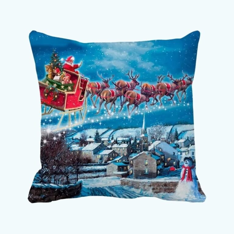 Housse De Coussin Avec Des Motifs De Noel 1