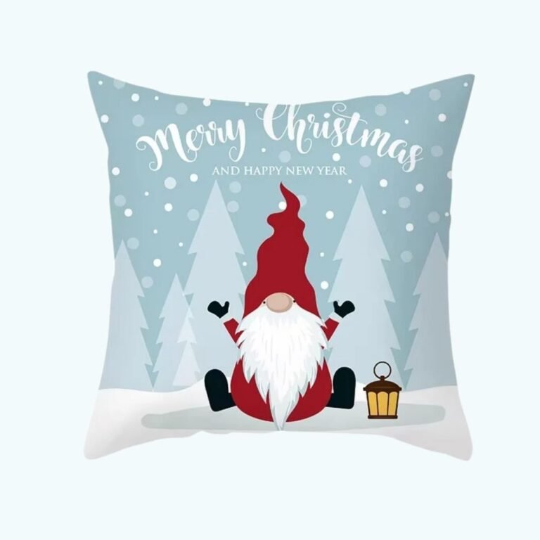Housse De Coussin De Noel Lutin Pere Noel 1