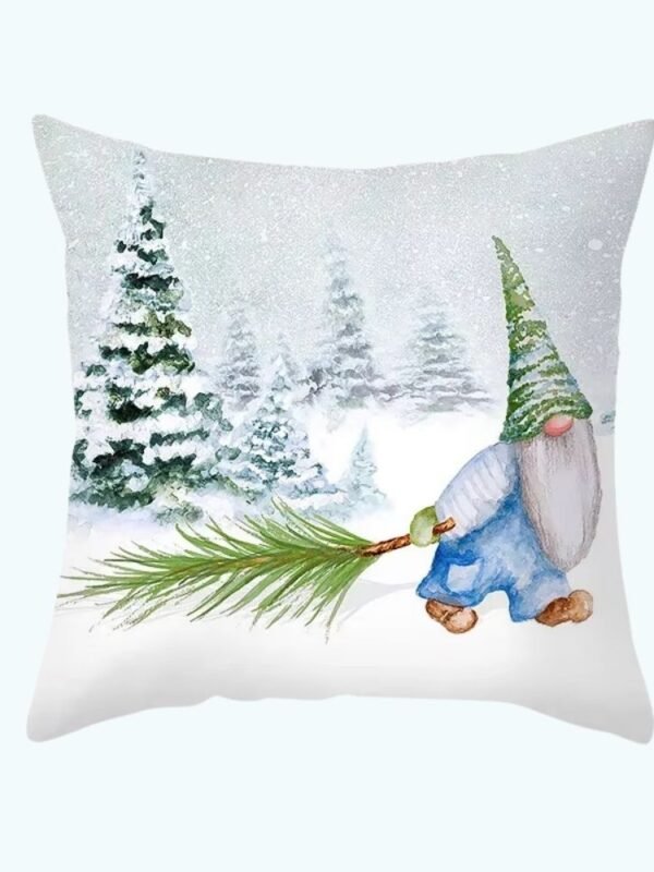 Housse De Coussin Noel Blanc 1