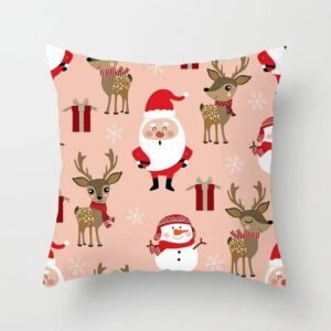 Housse De Coussin Noel Rose