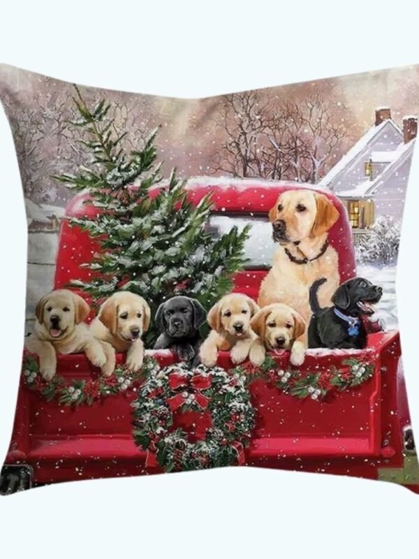 Housse De Coussin Rouge 1