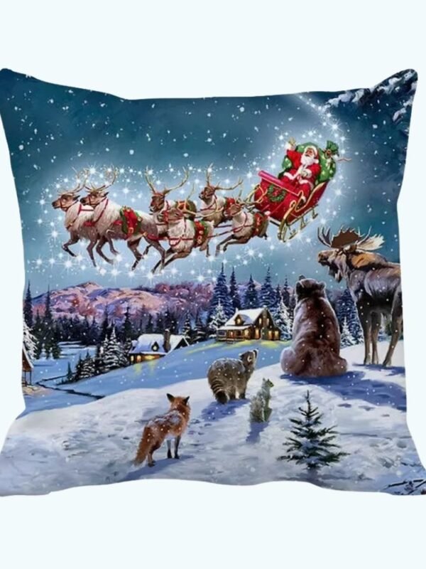 Housse De Coussin Theme Noel 1