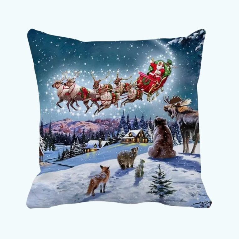 Housse De Coussin Theme Noel 1