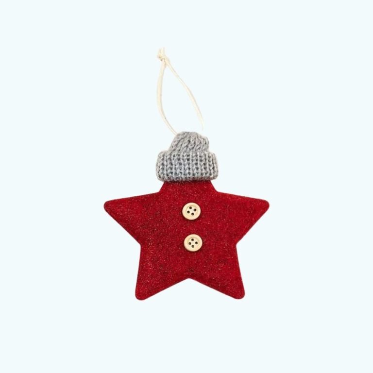 Lot 6 Etoiles De Noel En Feutrine 2