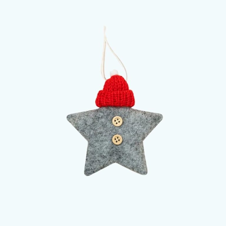 Lot 6 Etoiles De Noel En Feutrine 3