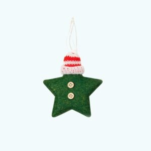 Lot 6 Etoiles De Noel En Feutrine 4