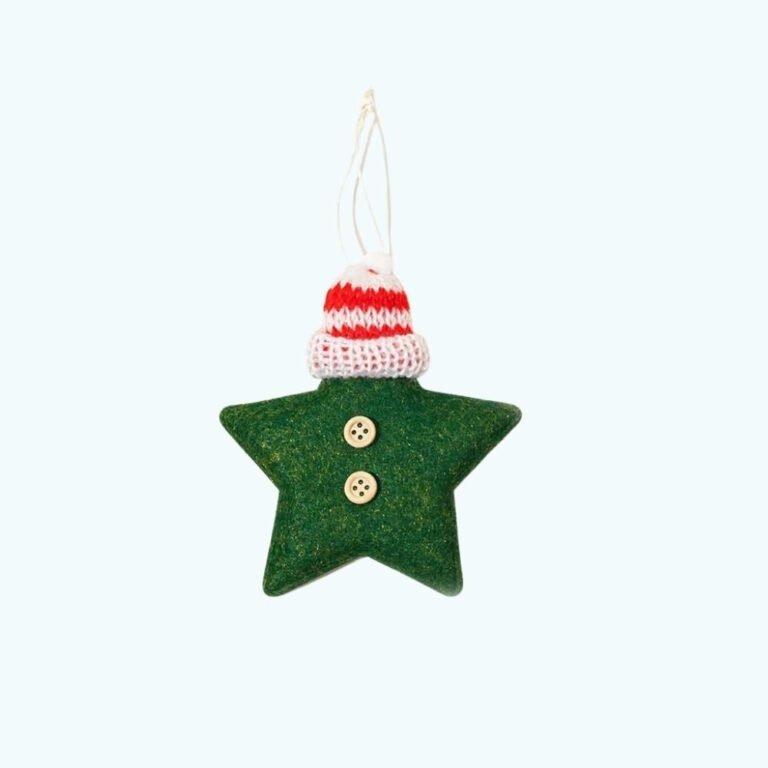 Lot 6 Etoiles De Noel En Feutrine 4