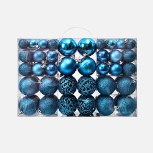Lot De 100 Boules De Noel Bleu 1