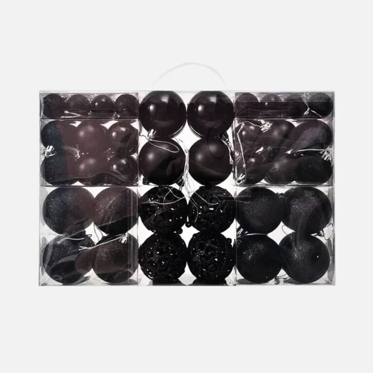 Lot De 100 Boules De Noel Noir 1