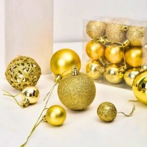 Lot De 100 Boules De Noel Or 1