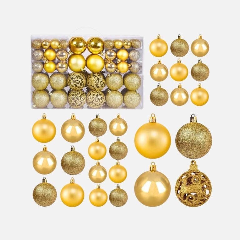 Lot De 100 Boules De Noel Or 2