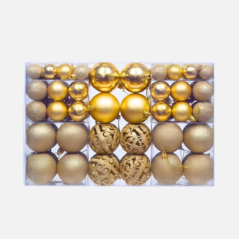 Lot De 100 Boules De Noel Or