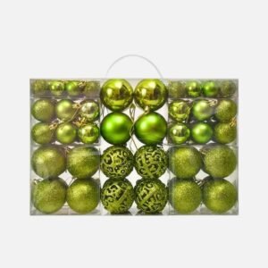Lot De 100 Boules De Noel Vert 1