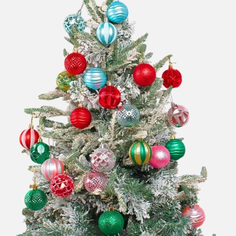 Lot De 12 Boules De Noel Lignees 3