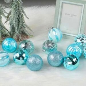 Lot De 12 Boules De Noel Mere Noel