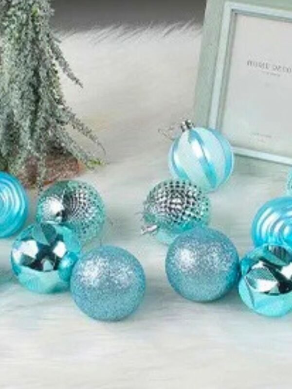 Lot De 12 Boules De Noel Mere Noel