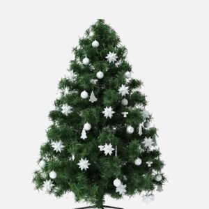 Lot De 36 Boules De Noel Blanches 4 Cm 1