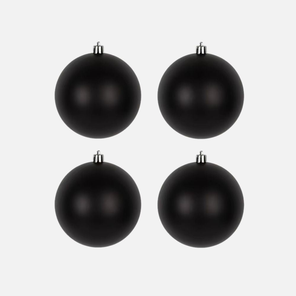 Lot de 4 Boules de Noël Pampas 12cm Transparent Lot de 4 Boules de Noël Pampas 12cm Transparent