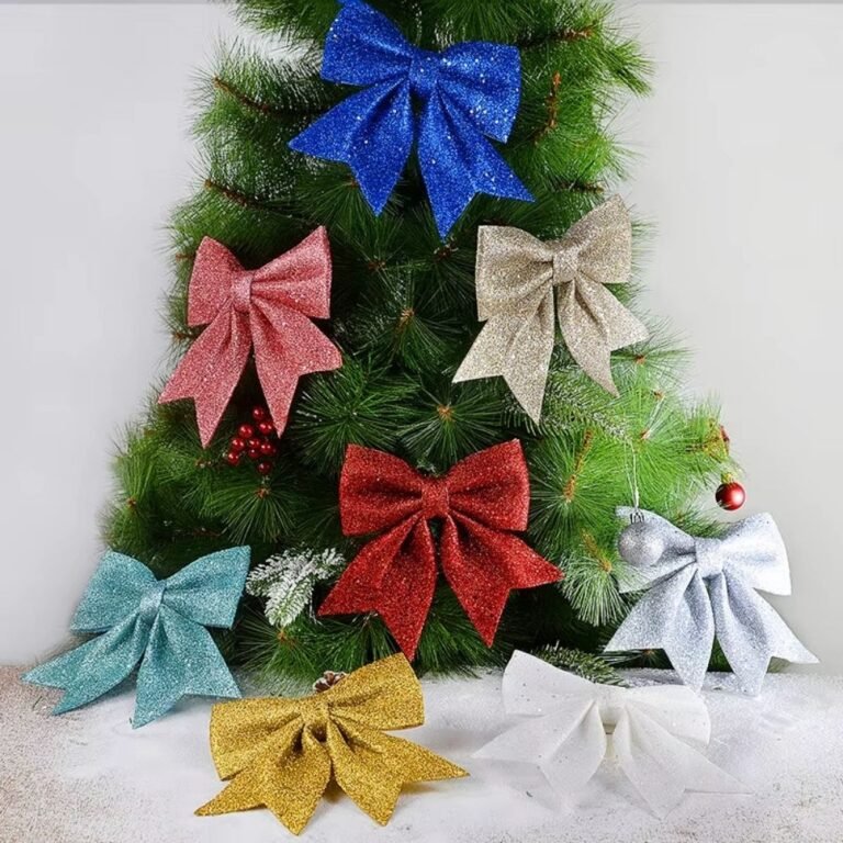 Lot De 4 Noeuds De Noel Rouges 1