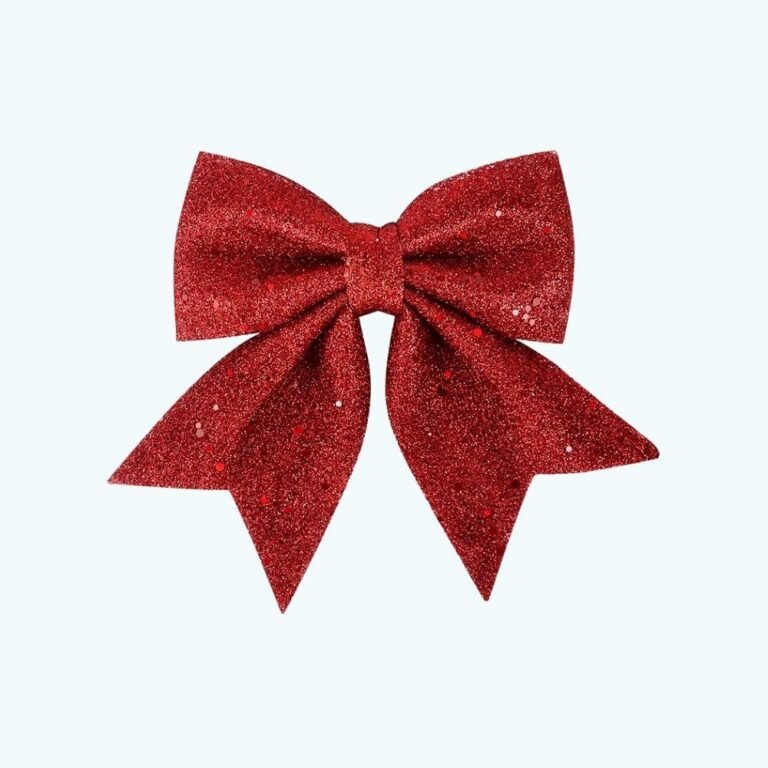 Lot De 4 Noeuds De Noel Rouges