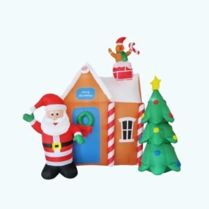 Maison Du Pere Noel Gonflable Structure Decoration 1