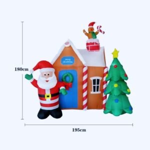 Maison Du Pere Noel Gonflable Structure Decoration 2