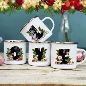 Mugs Tasse De Noel Lettre Au Choix 1