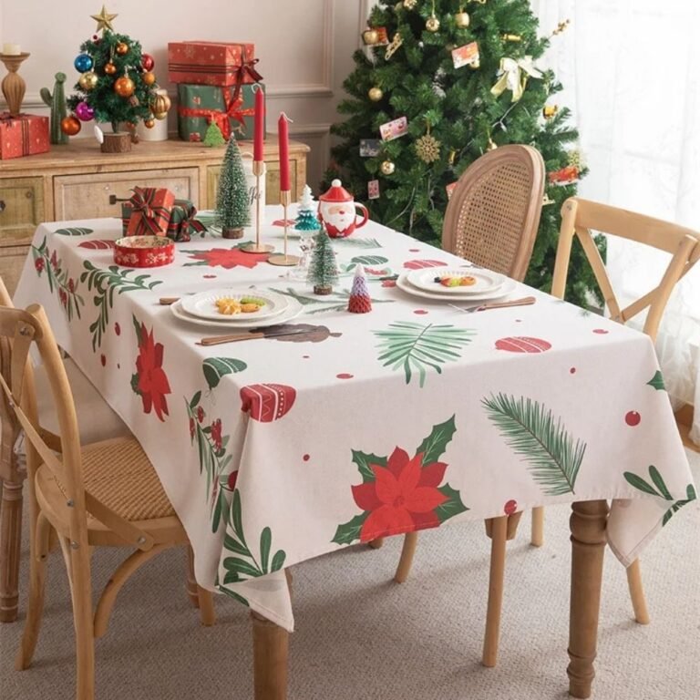 Nappe De Noel Blanche