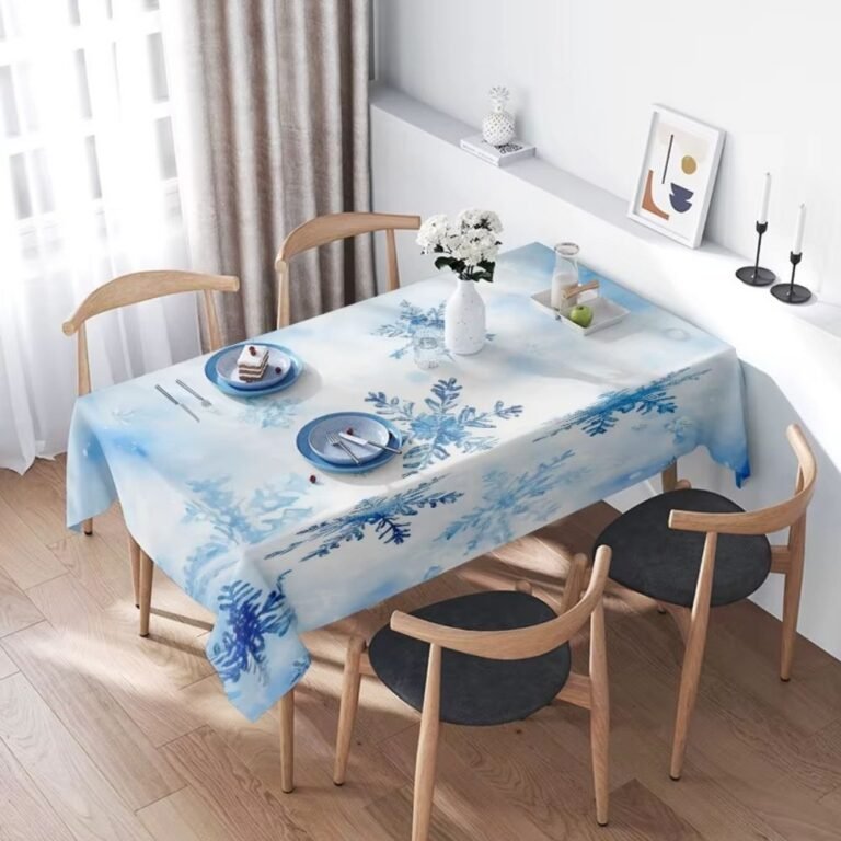 Nappe De Noel Bleue 2